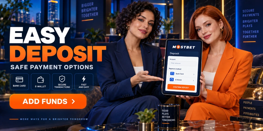 Metody wpłat w Mostbet Casino